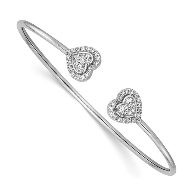 14k White Gold Bracelets Style BM10791 - Classique Jewelry Inc.