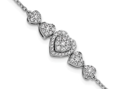 14k White Gold Bracelets Style BM10792 - Classique Jewelry Inc.