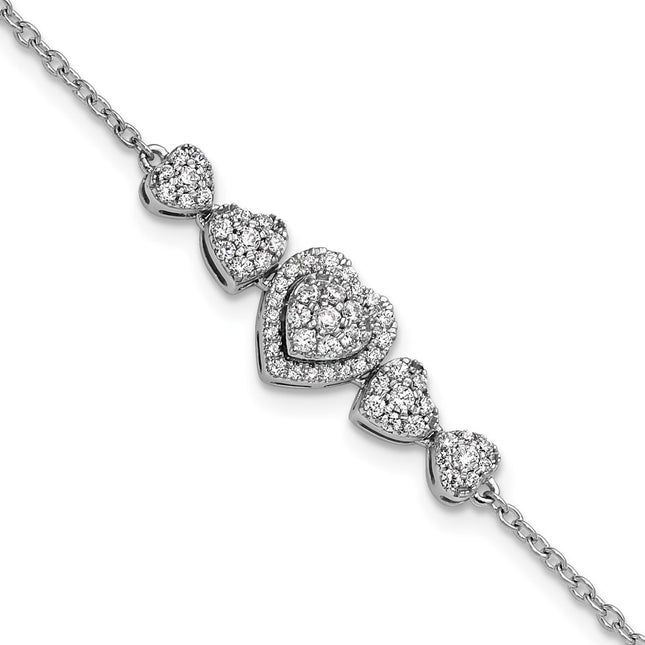14k White Gold Bracelets Style BM10792 - Classique Jewelry Inc.