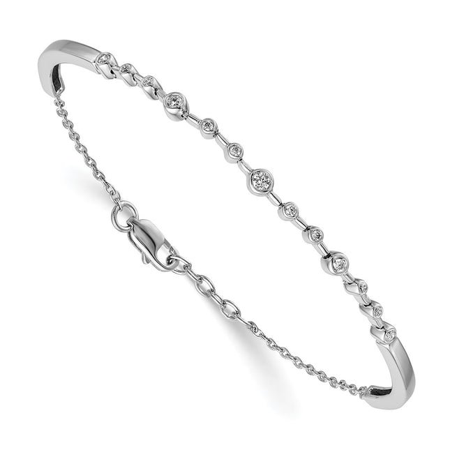 14k White Gold Bracelets Style BM3724 - Classique Jewelry Inc.