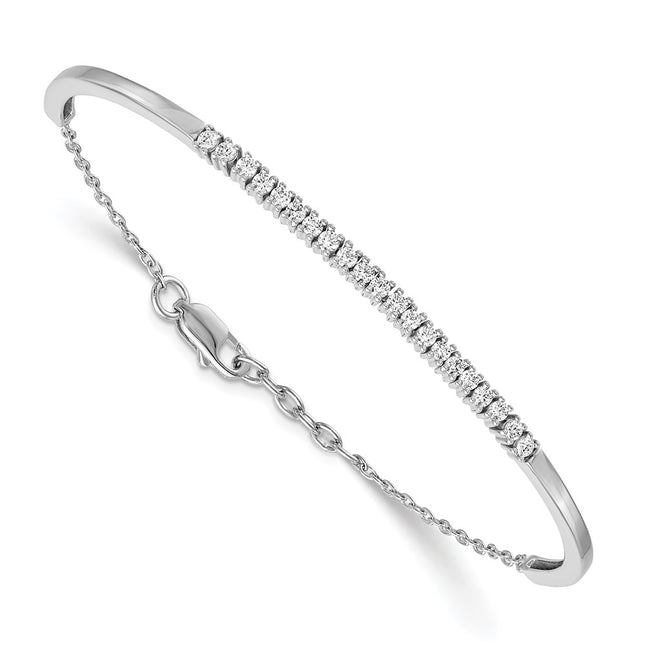 14k White Gold Bracelets Style BM3726 - Classique Jewelry Inc.