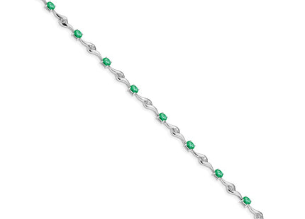 14k White Gold Bracelets Style BM4473 - Classique Jewelry Inc.