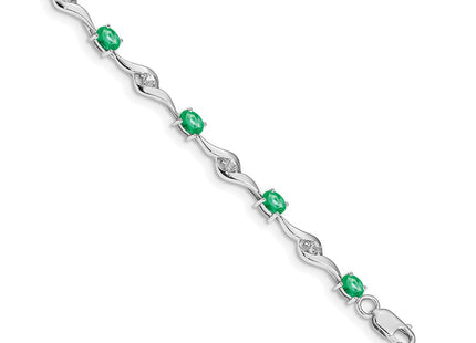 14k White Gold Bracelets Style BM4473 - Classique Jewelry Inc.