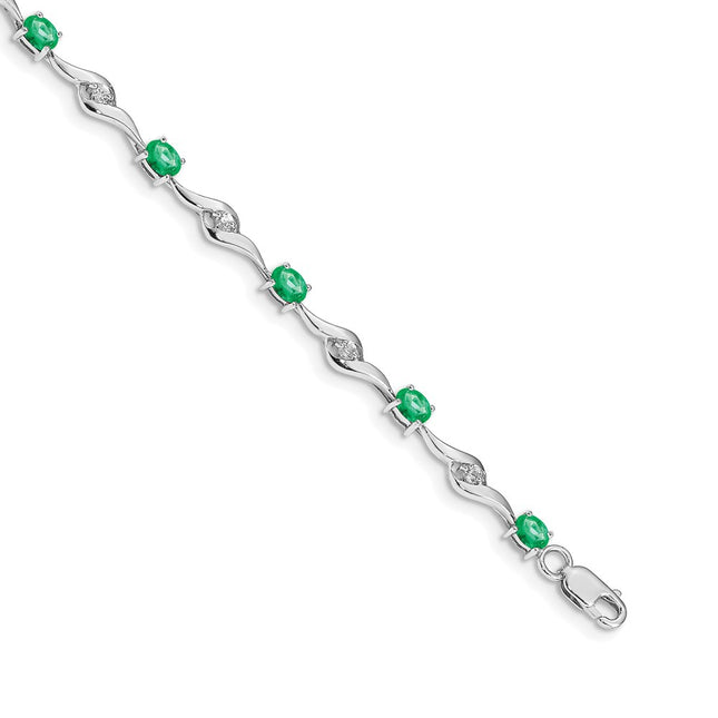 14k White Gold Bracelets Style BM4473 - Classique Jewelry Inc.