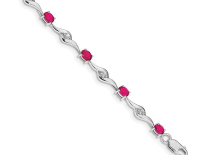 14k White Gold Bracelets Style BM4473 - Classique Jewelry Inc.