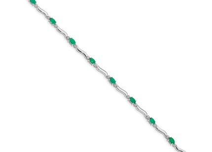 14k White Gold Bracelets Style BM4474 - Classique Jewelry Inc.