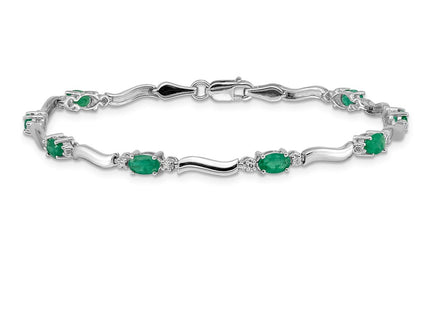 14k White Gold Bracelets Style BM4474 - Classique Jewelry Inc.