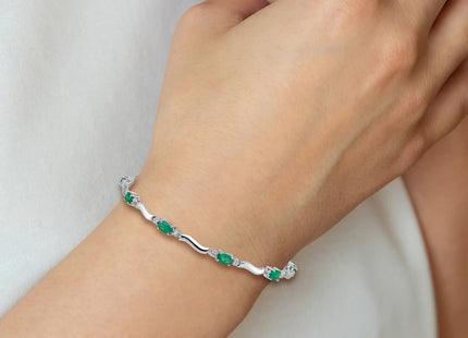 14k White Gold Bracelets Style BM4474 - Classique Jewelry Inc.