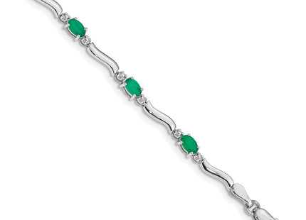14k White Gold Bracelets Style BM4474 - Classique Jewelry Inc.