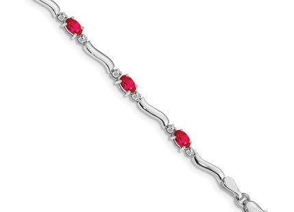 14k White Gold Bracelets Style BM4474 - Classique Jewelry Inc.
