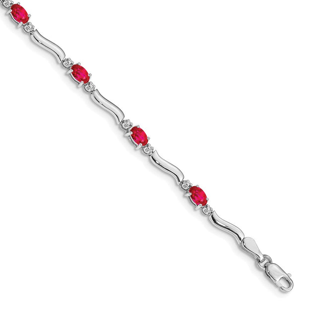 14k White Gold Bracelets Style BM4474 - Classique Jewelry Inc.
