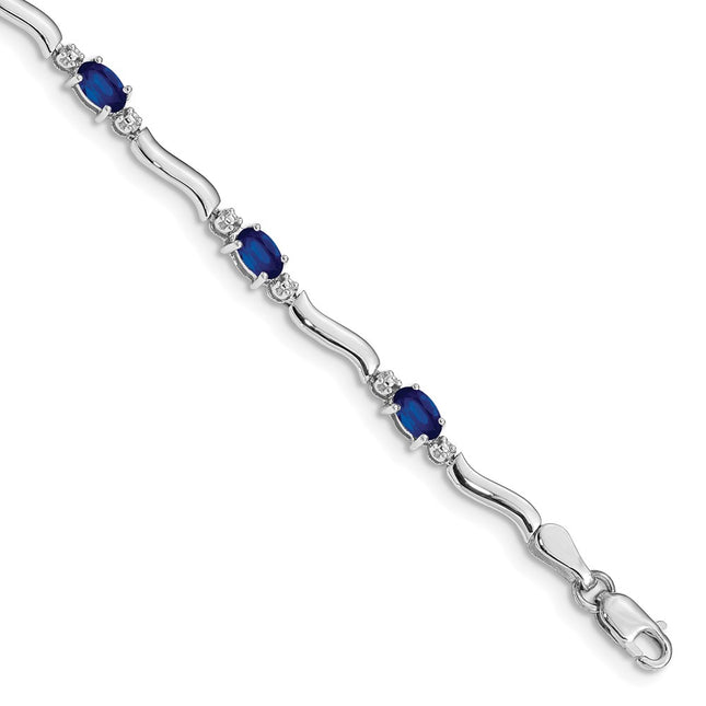 14k White Gold Bracelets Style BM4474 - Classique Jewelry Inc.