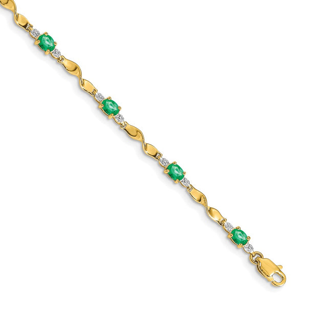 14k Yellow Gold Bracelets Style BM4475 - Classique Jewelry Inc.