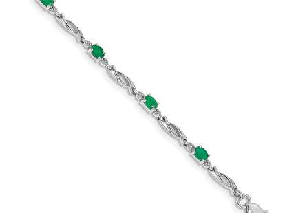 14k White Gold Bracelets Style BM4476 - Classique Jewelry Inc.
