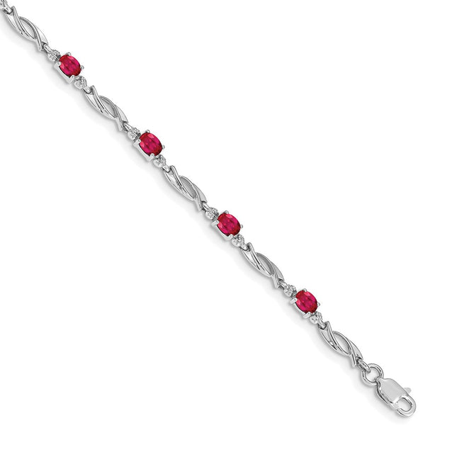 14k White Gold Bracelets Style BM4476 - Classique Jewelry Inc.