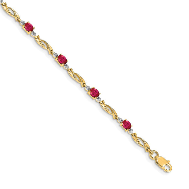 14k Yellow Gold Bracelets Style BM4476 - Classique Jewelry Inc.