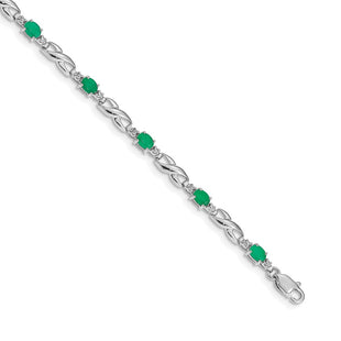 14k White Gold Bracelets Style BM4477 - Classique Jewelry Inc.