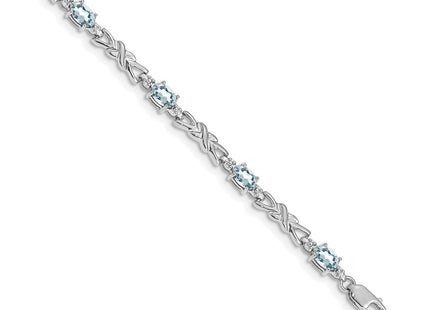 14k White Gold Bracelets Style BM4478 - Classique Jewelry Inc.