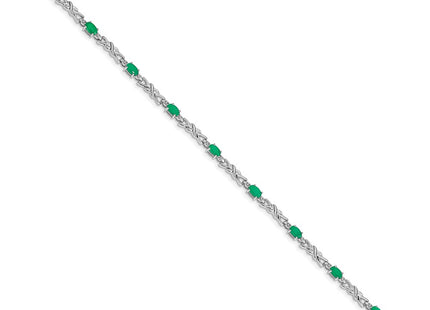 14k White Gold Bracelets Style BM4478 - Classique Jewelry Inc.