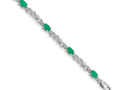 14k White Gold Bracelets Style BM4478 - Classique Jewelry Inc.