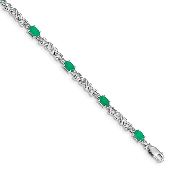 14k White Gold Bracelets Style BM4478 - Classique Jewelry Inc.