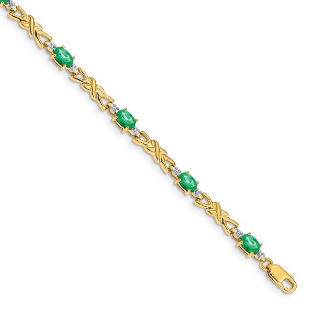 14k Yellow Gold Bracelets Style BM4478 - Classique Jewelry Inc.
