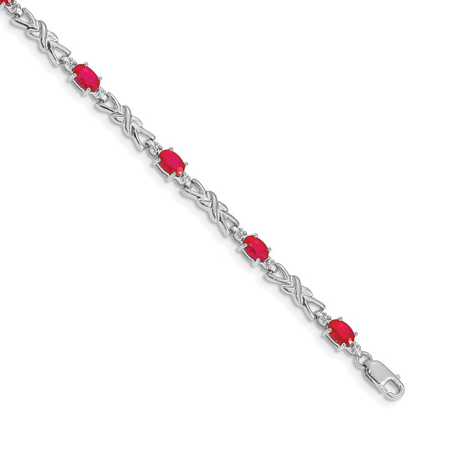 14k White Gold Bracelets Style BM4478 - Classique Jewelry Inc.