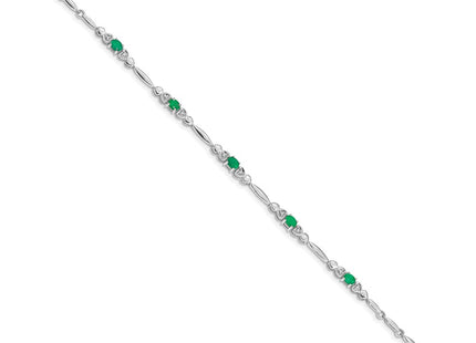 14k White Gold Bracelets Style BM4479 - Classique Jewelry Inc.