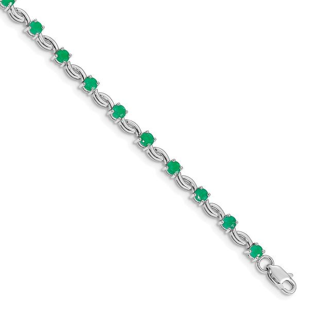 14k White Gold Bracelets Style BM4480 - Classique Jewelry Inc.