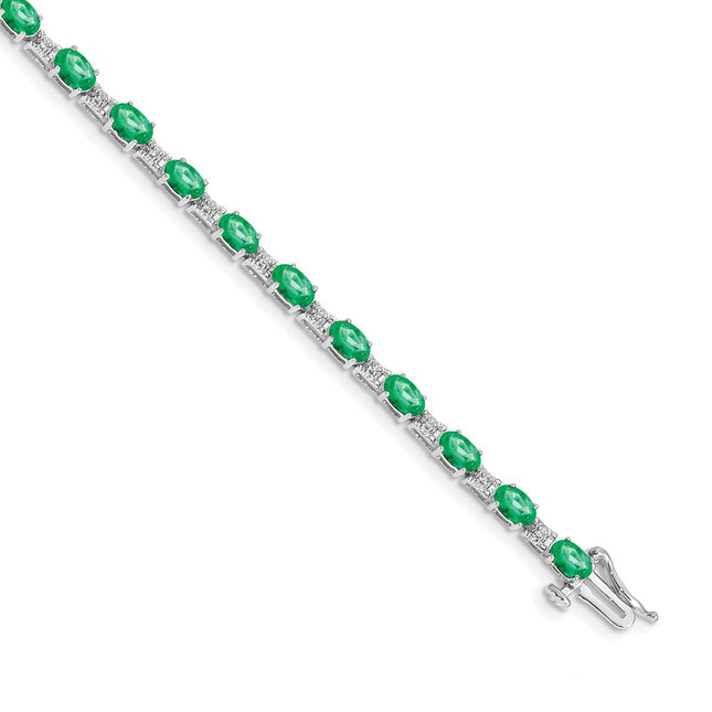 14k White Gold Bracelets Style BM4481 - Classique Jewelry Inc.