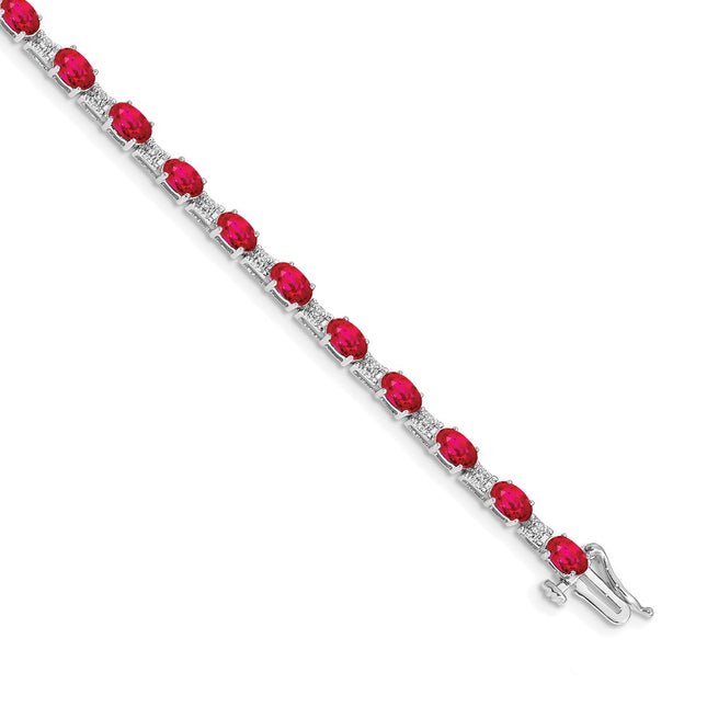 14k White Gold Bracelets Style BM4481 - Classique Jewelry Inc.