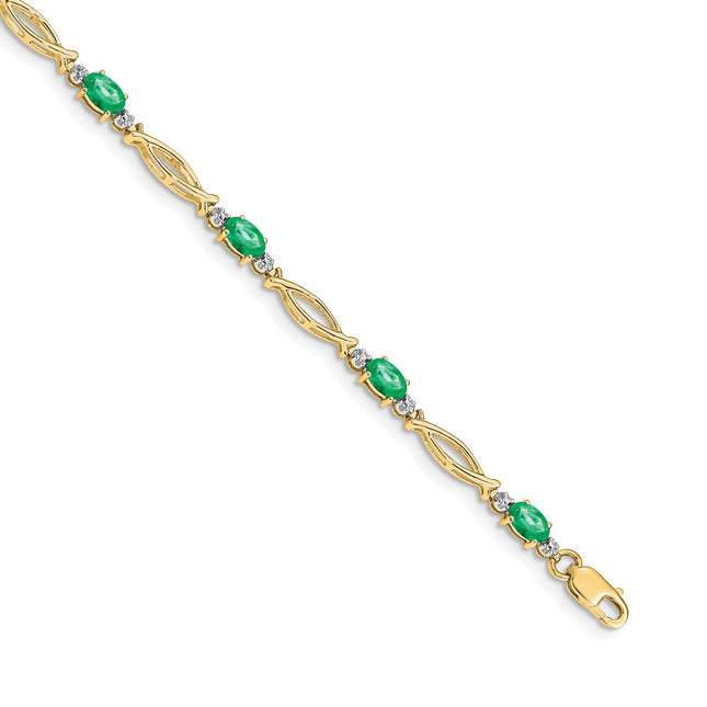 14k Yellow Gold Bracelets Style BM4483 - Classique Jewelry Inc.