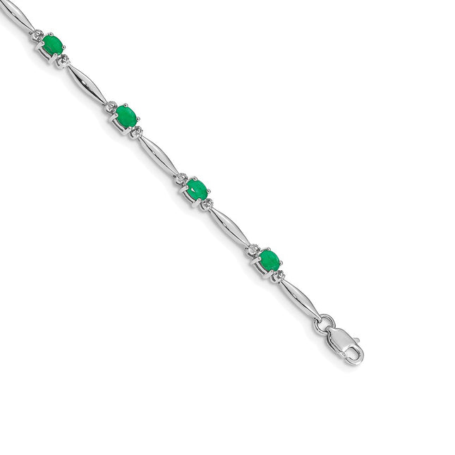 14k White Gold Bracelets Style BM4484 - Classique Jewelry Inc.