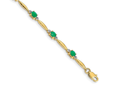 14k Yellow Gold Bracelets Style BM4484 - Classique Jewelry Inc.
