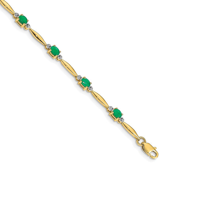 14k Yellow Gold Bracelets Style BM4484 - Classique Jewelry Inc.