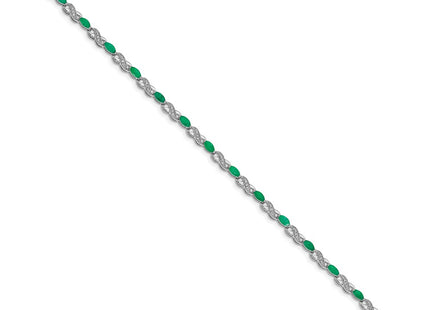 14k White Gold Bracelets Style BM4485 - Classique Jewelry Inc.