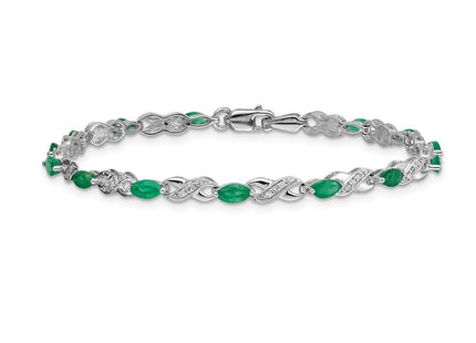 14k White Gold Bracelets Style BM4485 - Classique Jewelry Inc.