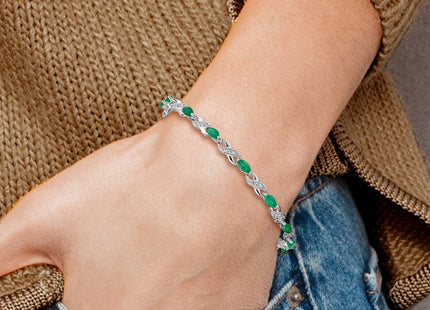 14k White Gold Bracelets Style BM4485 - Classique Jewelry Inc.