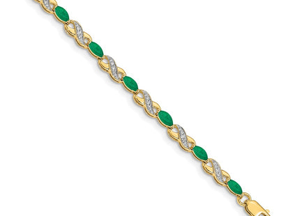 14k Yellow Gold Bracelets Style BM4485 - Classique Jewelry Inc.