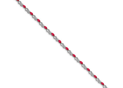 14k White Gold Bracelets Style BM4485 - Classique Jewelry Inc.
