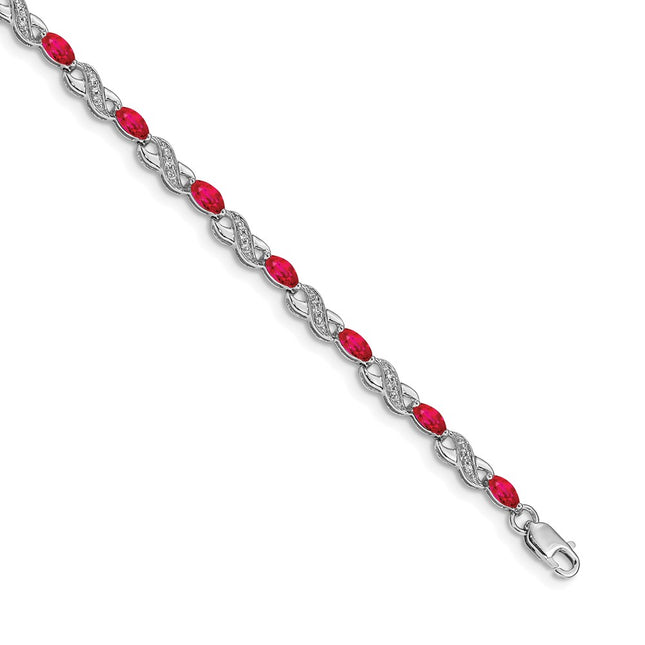 14k White Gold Bracelets Style BM4485 - Classique Jewelry Inc.