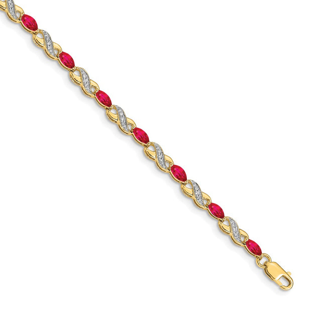 14k Yellow Gold Bracelets Style BM4485 - Classique Jewelry Inc.