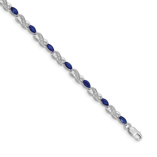 14k White Gold Bracelets Style BM4485 - Classique Jewelry Inc.