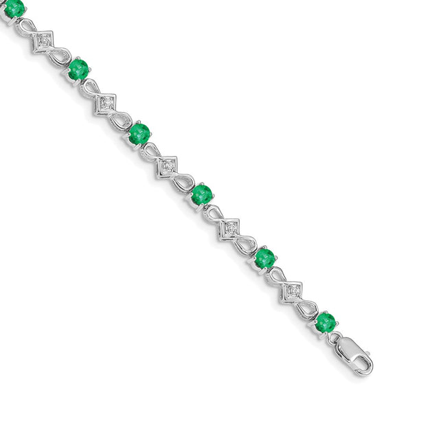 14k White Gold Bracelets Style BM4486 - Classique Jewelry Inc.