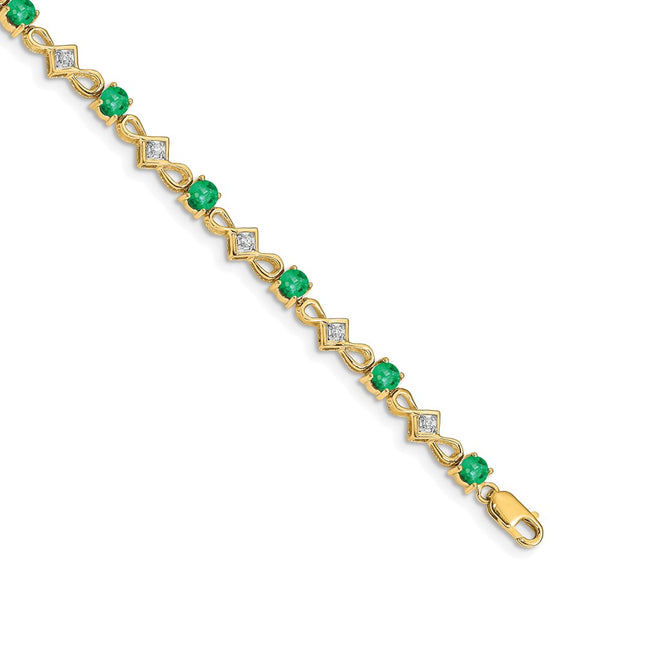 14k Yellow Gold Bracelets Style BM4486 - Classique Jewelry Inc.