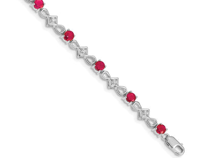 14k White Gold Bracelets Style BM4486 - Classique Jewelry Inc.