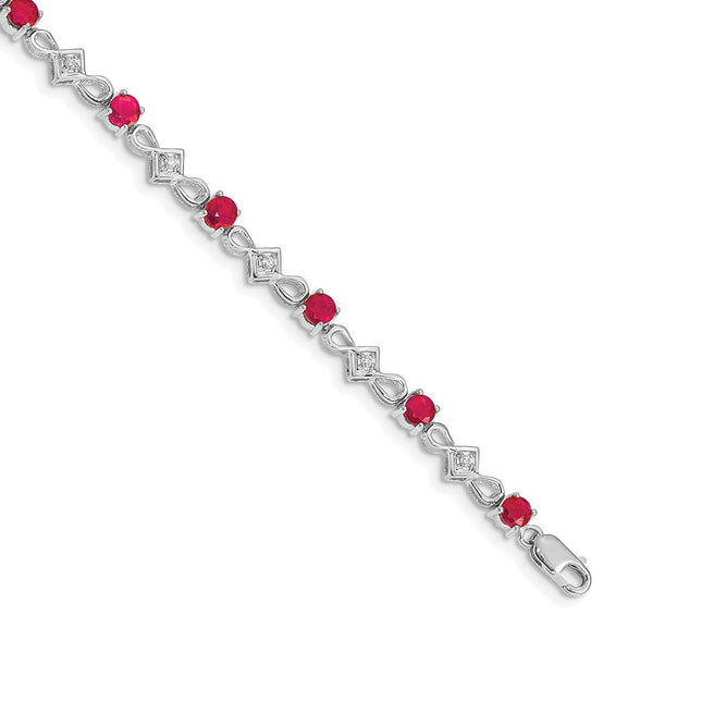 14k White Gold Bracelets Style BM4486 - Classique Jewelry Inc.
