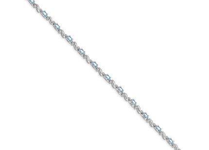 14k White Gold Bracelets Style BM4487 - Classique Jewelry Inc.