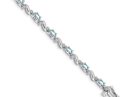 14k White Gold Bracelets Style BM4487 - Classique Jewelry Inc.
