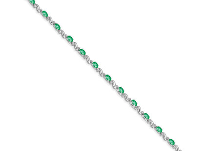 14k White Gold Bracelets Style BM4487 - Classique Jewelry Inc.